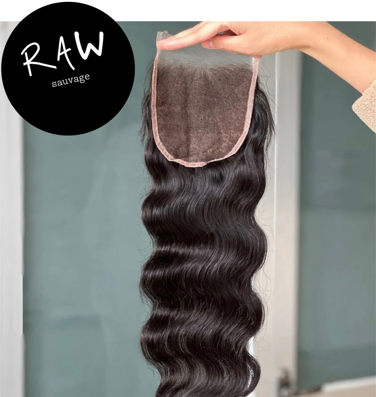 RAW INDIAN LACE FRONTAL/CLOSURE (VIRGIN SWISS LACE)