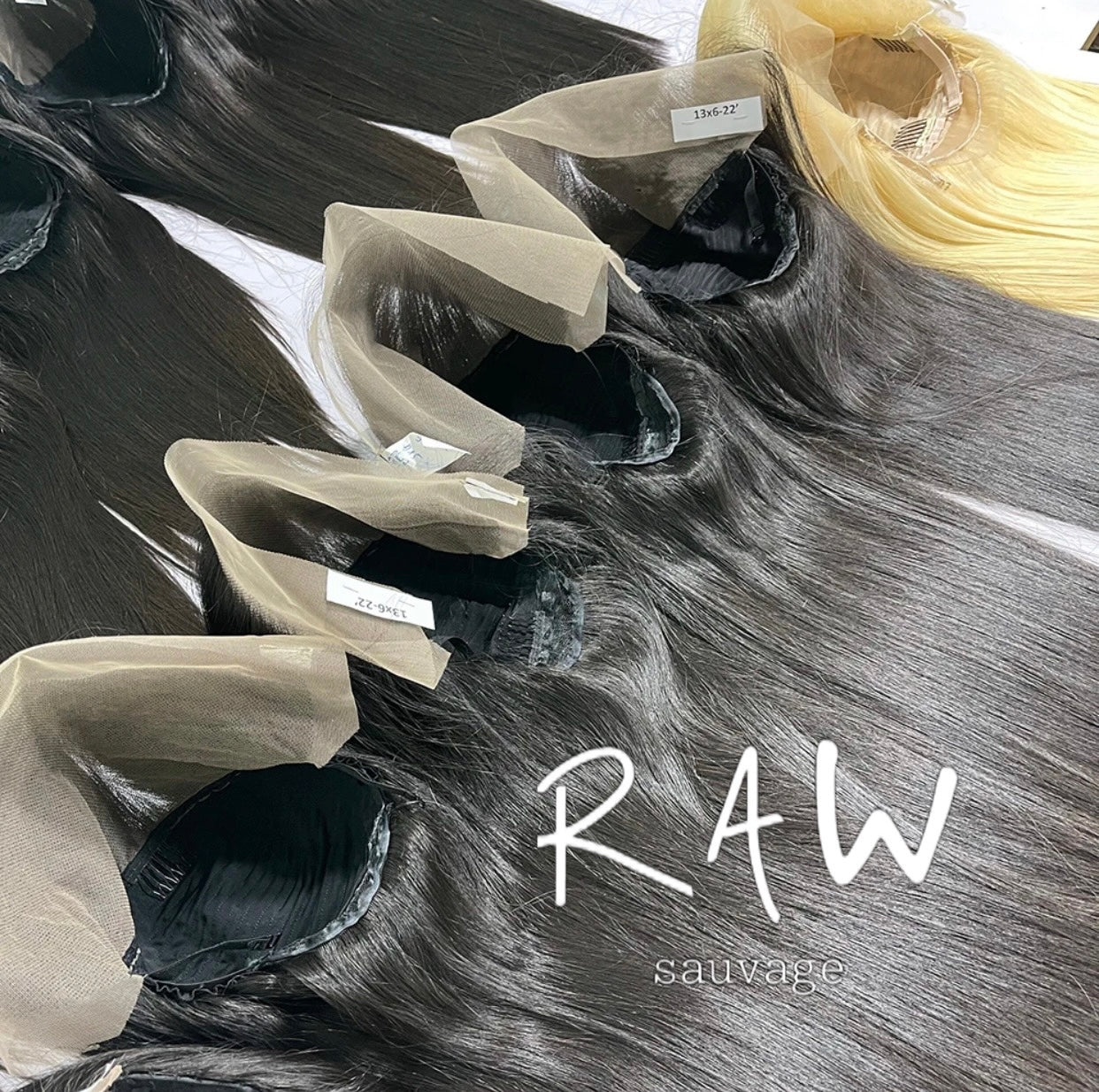 RAW INDIAN LACEWIG KIT (3bundles+lace)